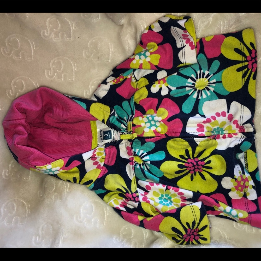 Carter’s Flower Cotton Knit Jacket